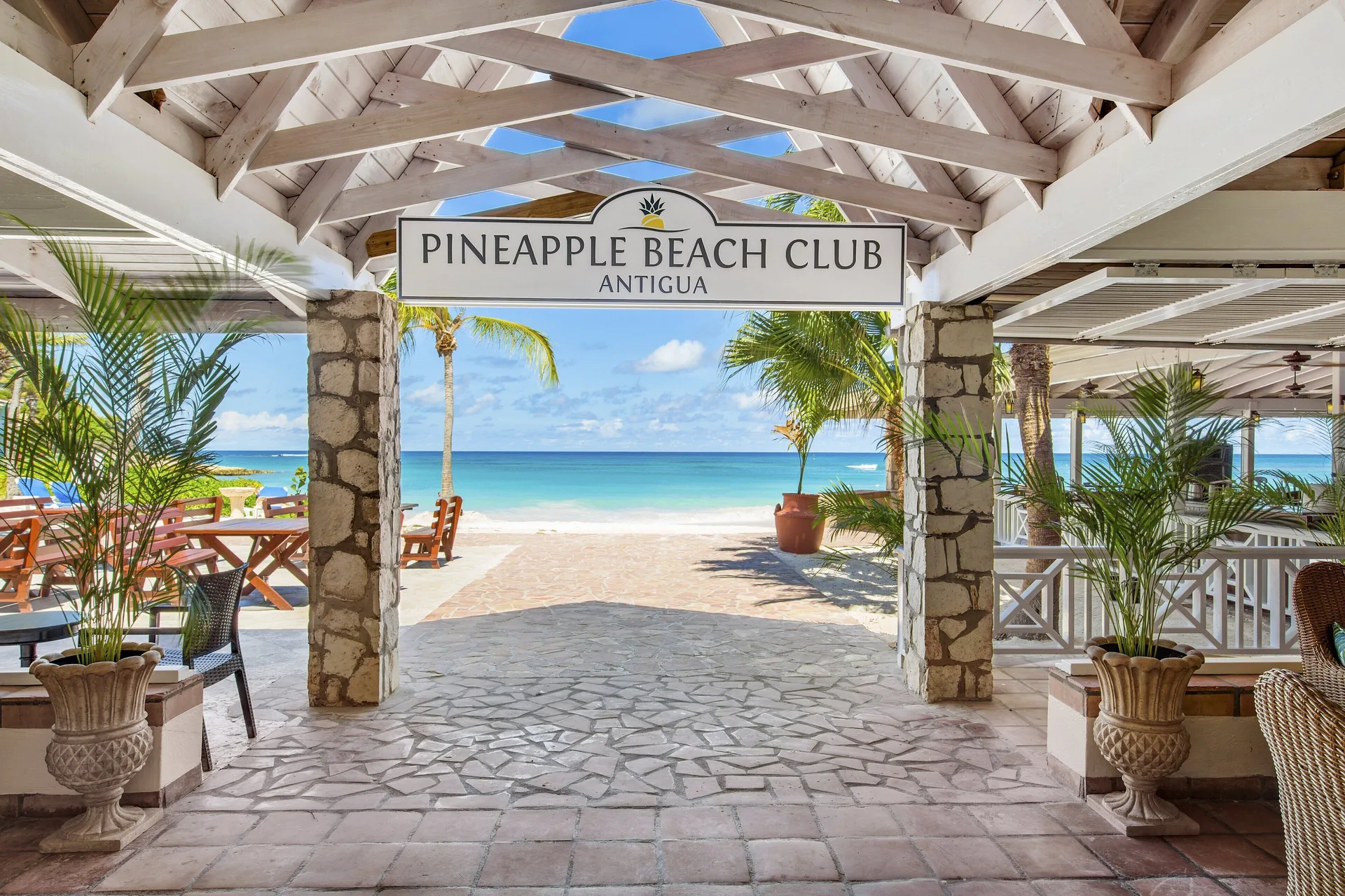 Pineapple Beach Club Antigua adults-only all-inclusive resort with casual beachfront Caribbean atmosphere